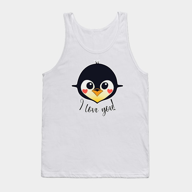 Penguin I love you! Tank Top by KOTOdesign